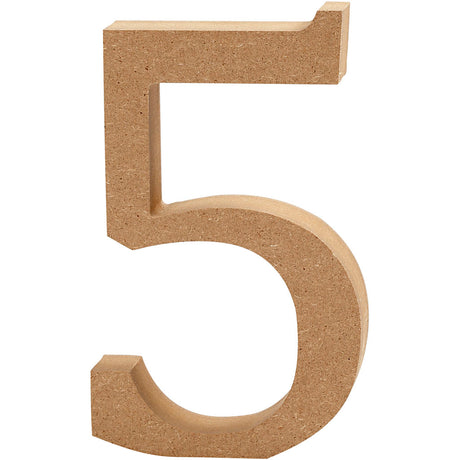 Creativ Company numéro 5 MDF 13cm, 1er.