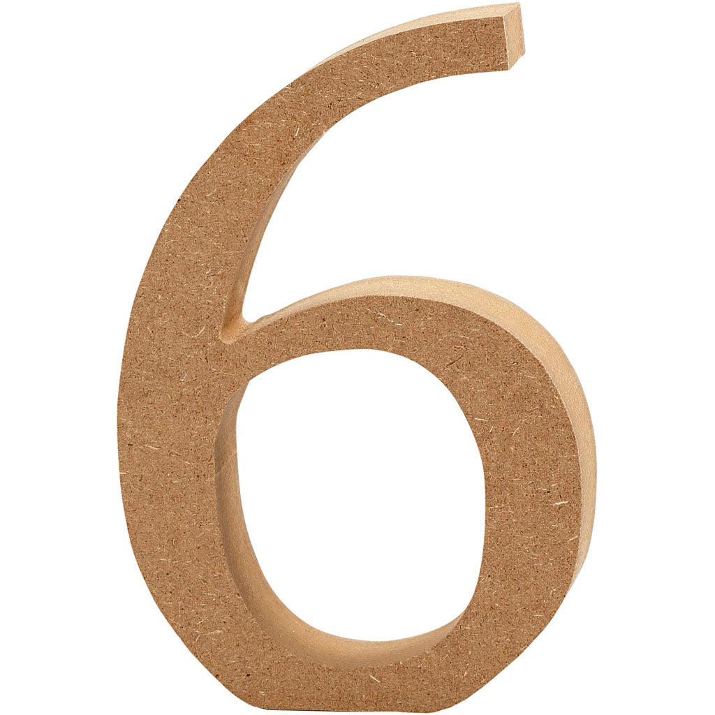 Creativ Company numéro 6 MDF 8cm, 1er.