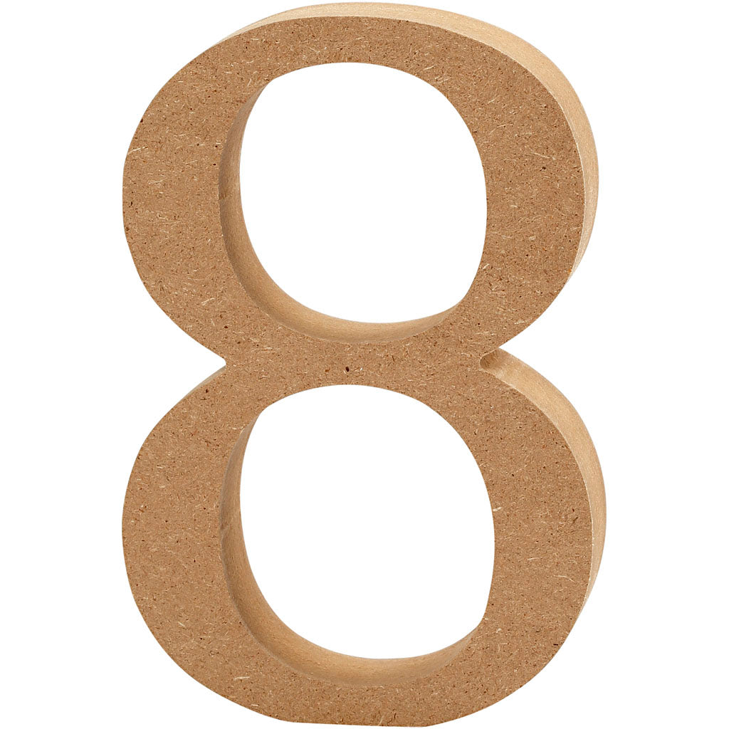 Creativ Company numéro 8 MDF 8cm, 1er.
