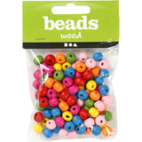 Creativ Company Wooden Peads Mix 8 mm, 90st.