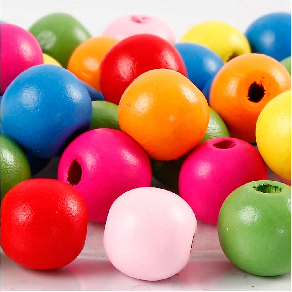Société créative https: www.ccobby.nl wooden-beads-d-12-mm-hole-size-2-5-3-mm-ca-40-div-diverse-colours-22-gr-1-box