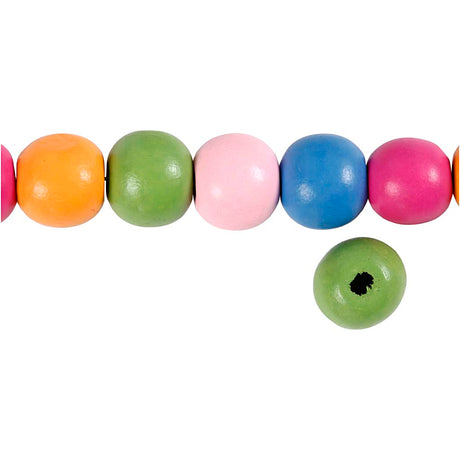 Société créative https: www.ccobby.nl wooden-beads-d-12-mm-hole-size-2-5-3-mm-ca-40-div-diverse-colours-22-gr-1-box