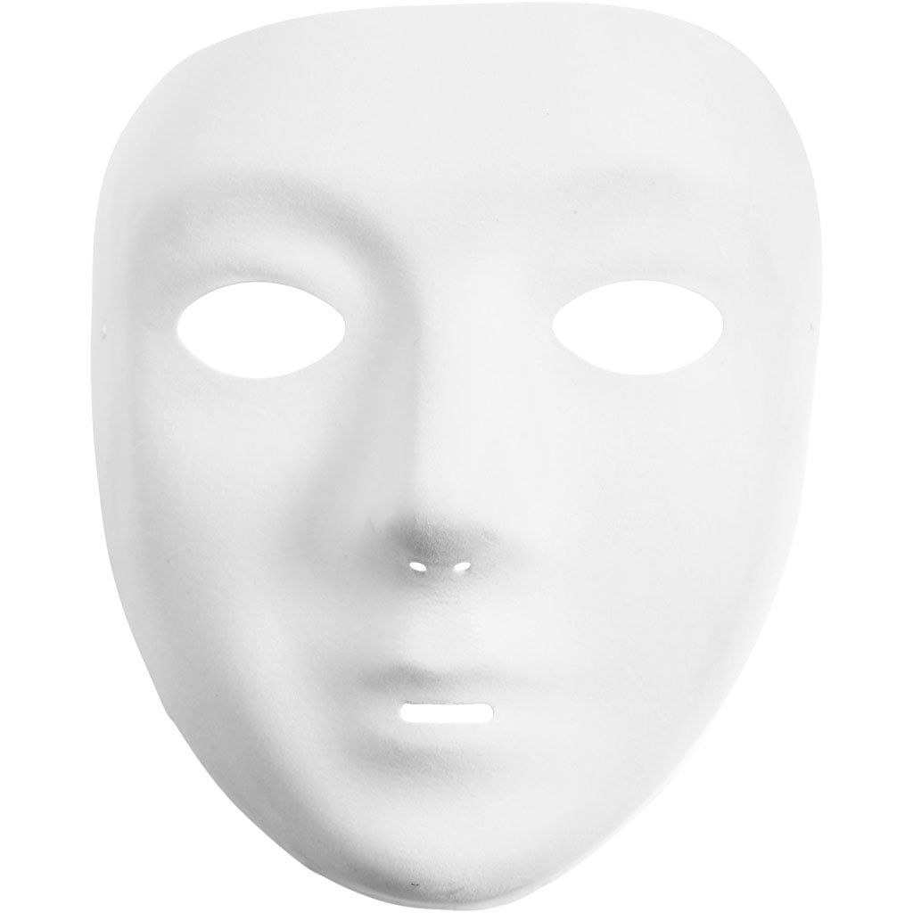 Creativ Company Mask White Plastic Velour