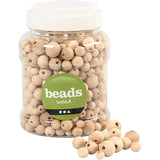 Perles en bois naturelles, 530e.