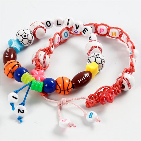 Perles lettre Creativ company blanches 7mm, 200pcs.