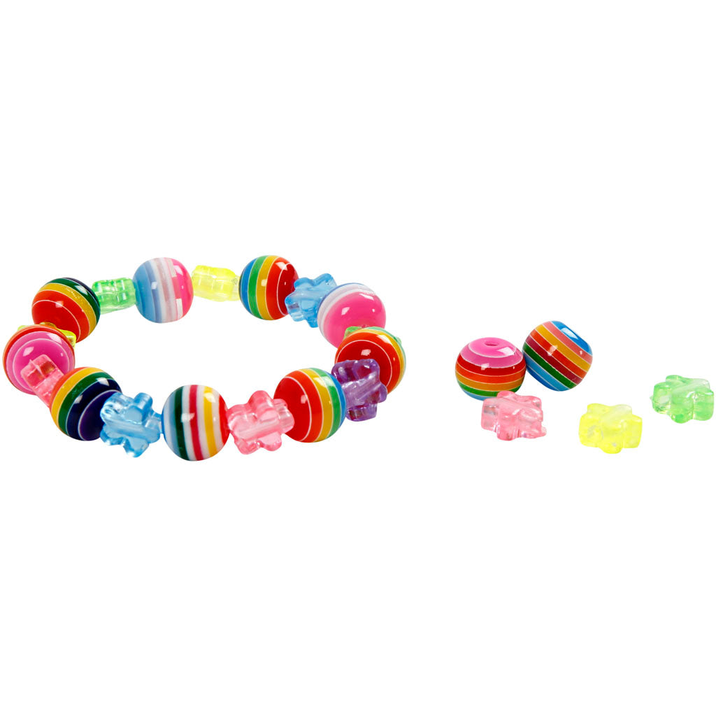 Beads Rainbow Multi Mix, 50.