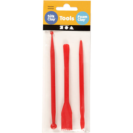 Société Creativ https: www.ccobby.nl bâtons de modelage-l-14-5-cm-red-3-piece-1-box
