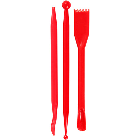 Société Creativ https: www.ccobby.nl bâtons de modelage-l-14-5-cm-red-3-piece-1-box