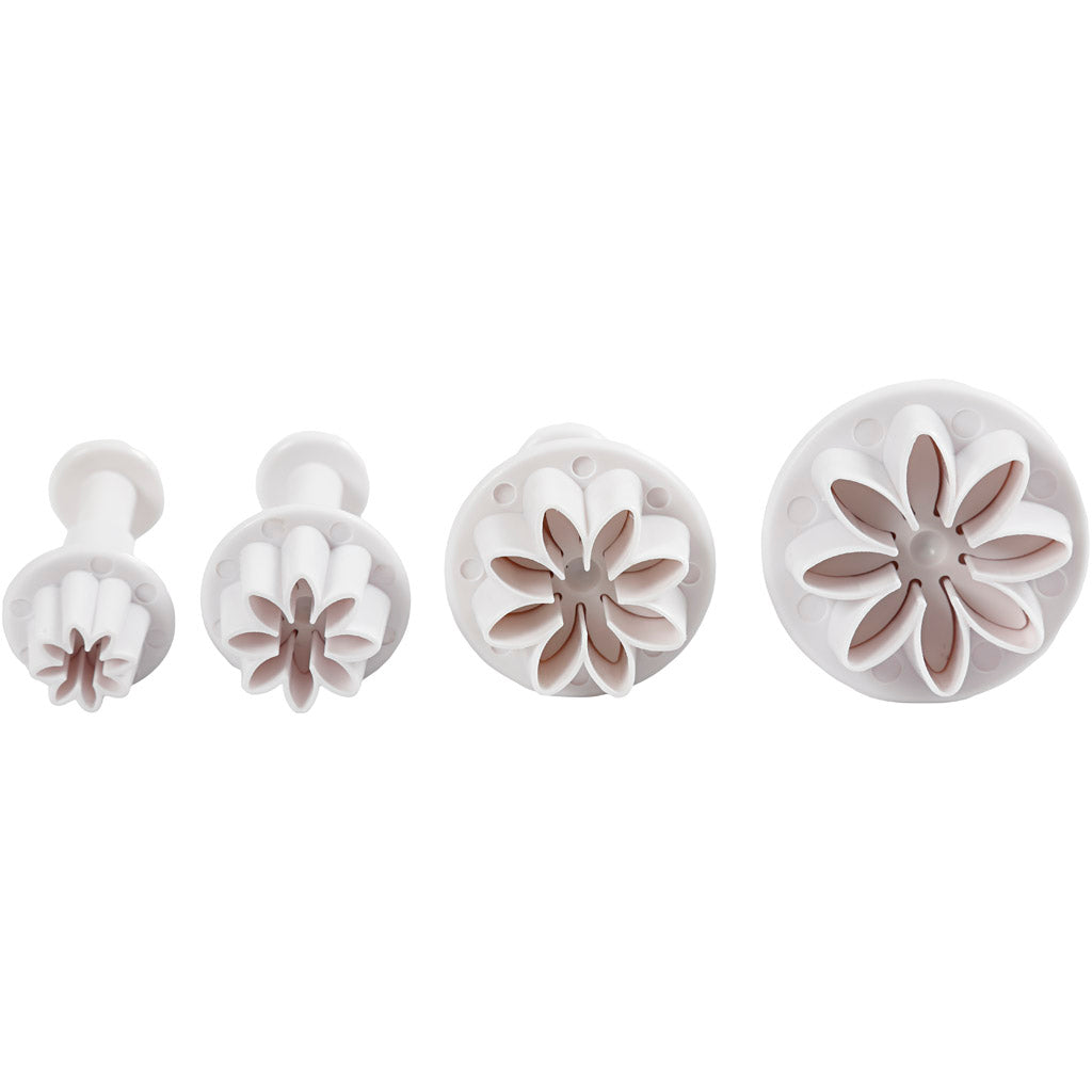 Société créative https : www.ccobby.nl formes découpées-avec-stamp-flower-d-2-3-2-8-3-6-4-4-cm-white-4-piece-1-box