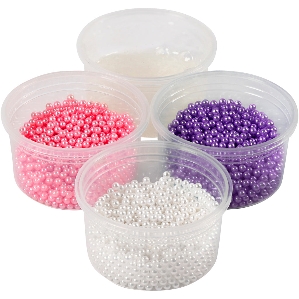 Creativ Company Pearl Clay Pink, Purple, White, 3x25gr