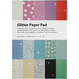 Creative Company Glitter Paper Block A4 150gr, 30 fogli