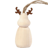 Reindeurs de pendentif en bois