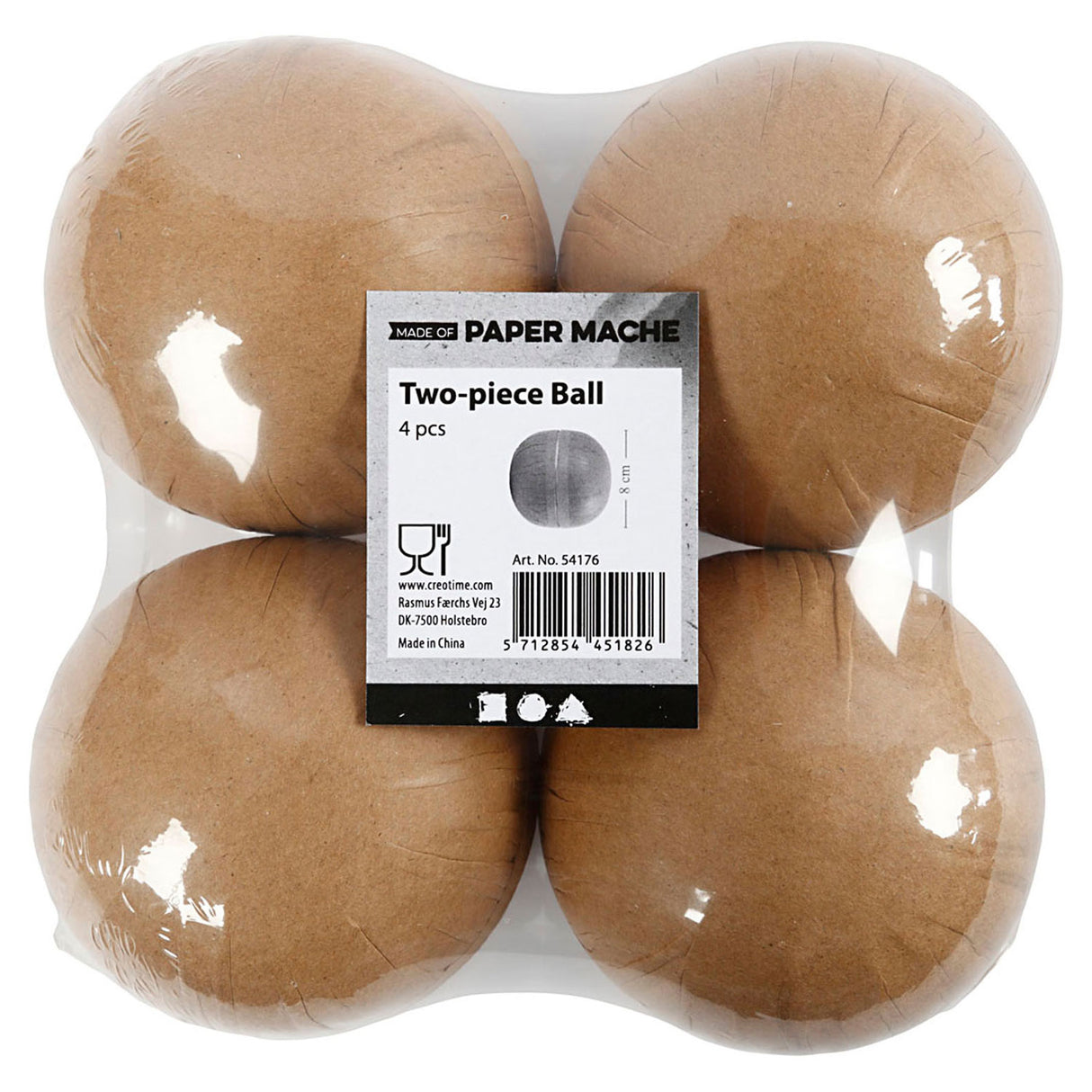 Société créative https: www.ccobby.nl two-piece-ball-d-8-cm-4-piece-1-box