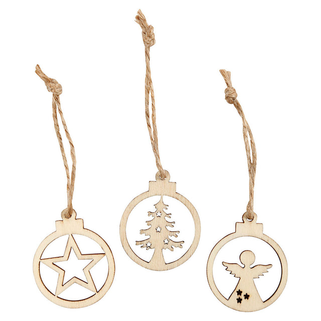 Entreprise créative https : www.ccobby.nl hanging-christmas-decoration-d-3-cm-thickness-2-7-mm-24-piece-1-box