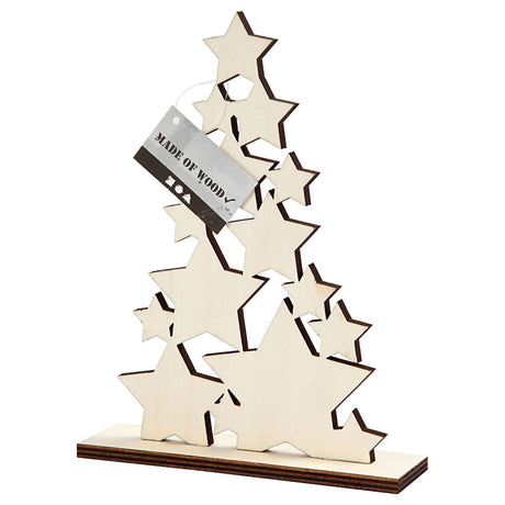 Entreprise créative https: www.ccobby.nl Sapin de Noël-h-19-6-cm-d-4-cm-w-14-7-cm-1-piece