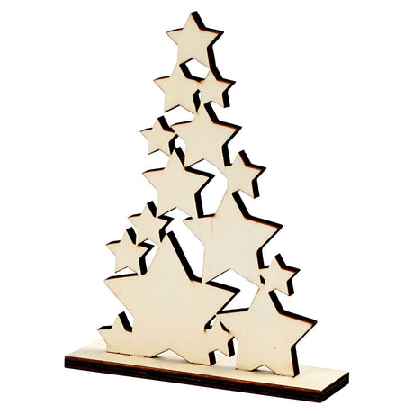 Entreprise créative https: www.ccobby.nl Sapin de Noël-h-19-6-cm-d-4-cm-w-14-7-cm-1-piece