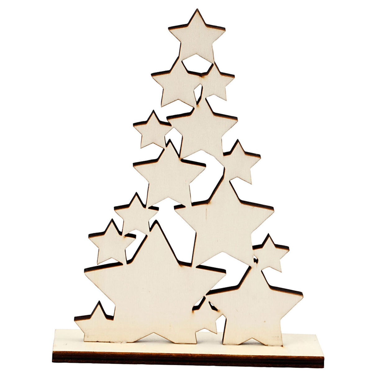 Sapin de Noël en bois d'entreprise créative