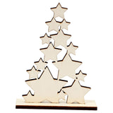 Sapin de Noël en bois d'entreprise créative