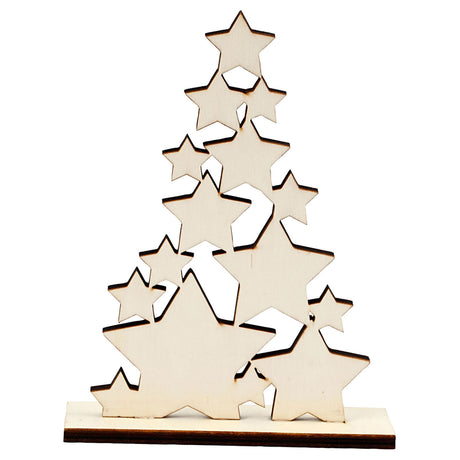 Entreprise créative https: www.ccobby.nl Sapin de Noël-h-19-6-cm-d-4-cm-w-14-7-cm-1-piece
