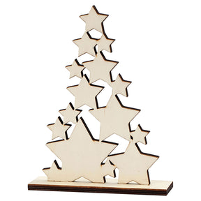 Entreprise créative https: www.ccobby.nl Sapin de Noël-h-19-6-cm-d-4-cm-w-14-7-cm-1-piece
