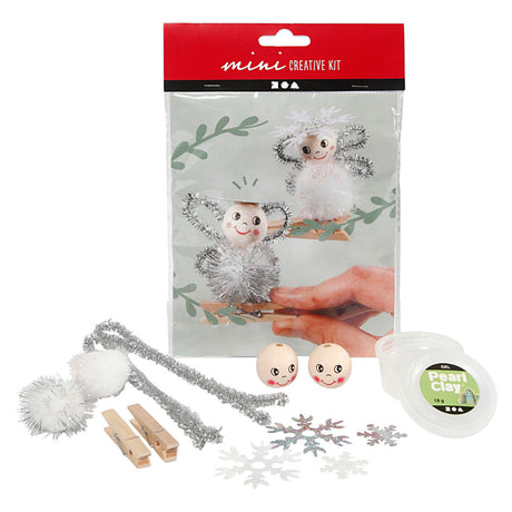 Société Creativ https : www.cchobby.nl creative-mini-kit-engelen-op-houten-pjers-1-doos