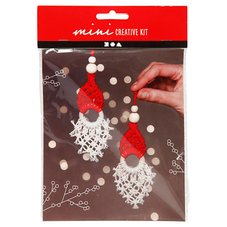 Société Creativ https: www.ccobby.nl creative-mini-kit-macrame-elf-h-14-cm-1-doos