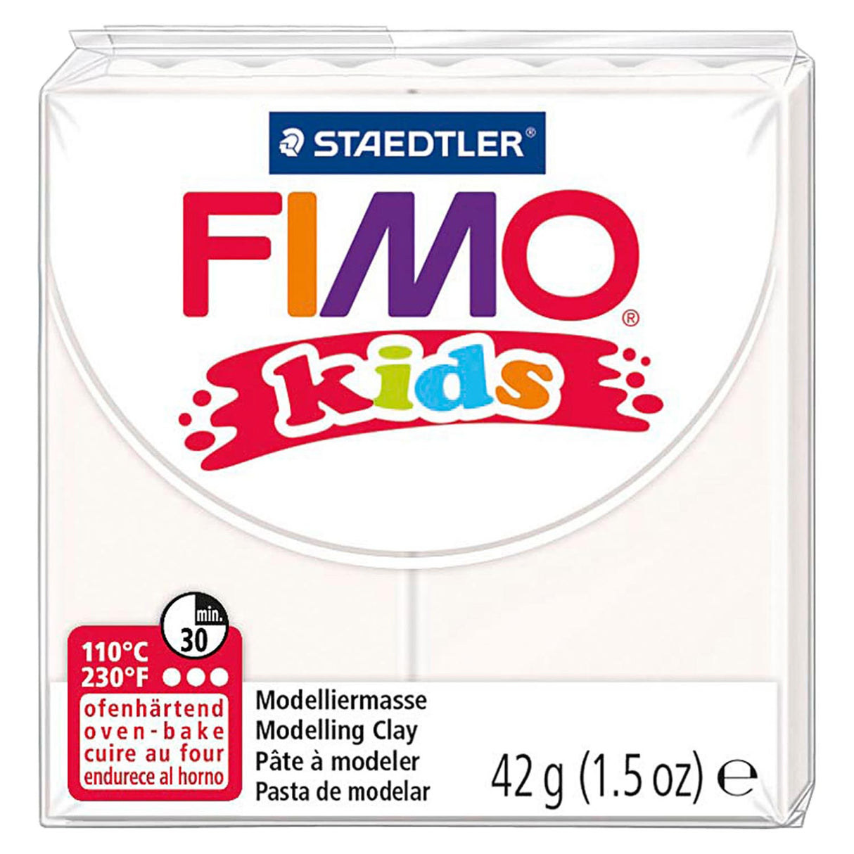 Fimo barn monterande lera vit, 42gr