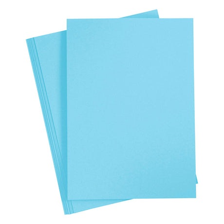 Carton coloré Creativ company, a4, feuille 210x297 mm, 180 gr, bleu clair, 20 feuilles 1 boîte