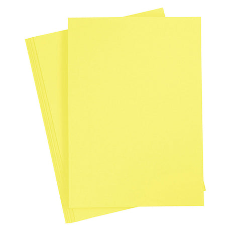 Carton coloré de l'entreprise Creativ, jaune canari, A4, 20 feuilles