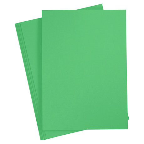 Carton coloré Creativ company, a4, feuille 210x297 mm, 180 gr, vert herbe, 20 feuilles 1 boîte