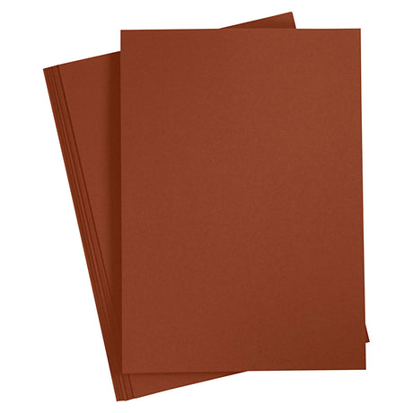 Carton coloré Creativ company, a4, feuille 210x297 mm, 180 gr, marron foncé, 20 feuilles 1 boîte