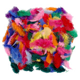 Feathers in various colors 7-8 cm, 50gr