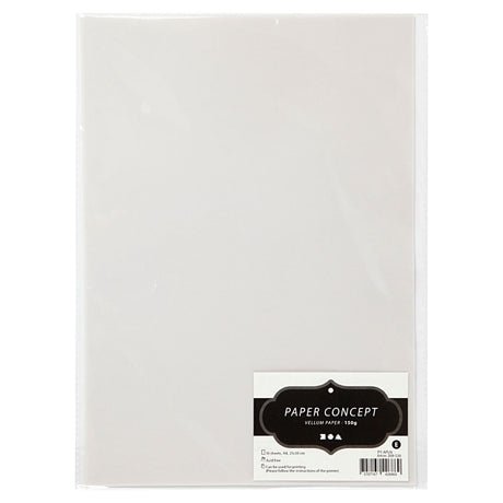 Papier vélin Creativ company, a4, feuille 210x297 mm, 150 gr, gris clair, 10 feuilles 1 boîte