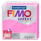 Pâte à modeler effet Fimo rose fluo, 57gr