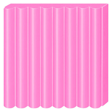 Pâte à modeler effet Fimo rose fluo, 57gr