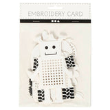 Société créative https : www.cchobby.nl cross-stitching-cardboard-animals-robots-h-8-13-cm-w-8-13-cm-white-6x3-piece-1-box