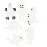 Société créative https : www.cchobby.nl cross-stitching-cardboard-animals-robots-h-8-13-cm-w-8-13-cm-white-6x3-piece-1-box