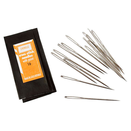 Aiguilles à broder Creativ company avec pointe pointue, 5,4 cm, 25 pcs.