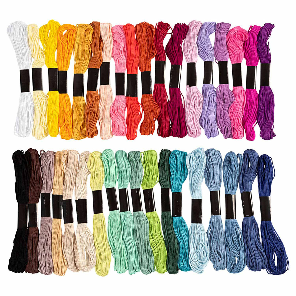 Société Creativ https: www.ccobby.nl fil à broder-épaisseur-1-mm-différentes-couleurs-42x8-m-1-box