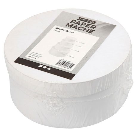 Société créative https: www.ccobby.nl round-boxes-size-8x4-10x5-12x6-14x7-cm-white-4-piece-1-set