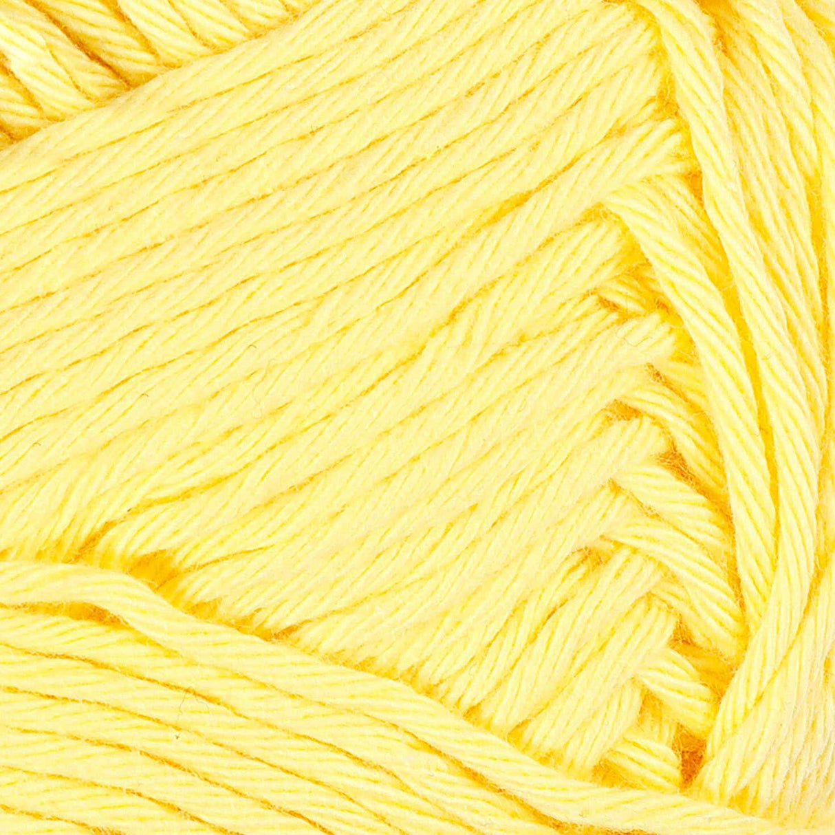 Fil de coton, jaune, 50gr, 85m