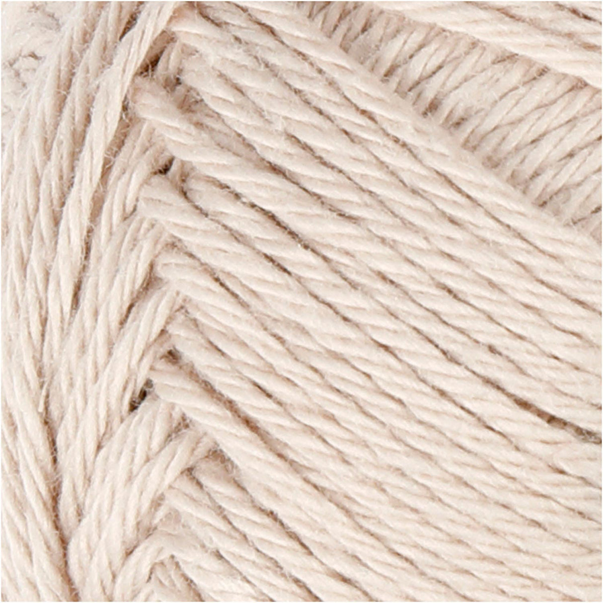 Fil de coton Creativ company, couleur sable, 50gr, 170m
