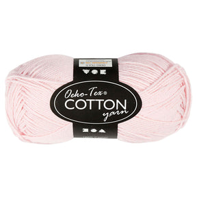 Fil de coton Creativ company, rose poussiéreuse, 50gr, 170m