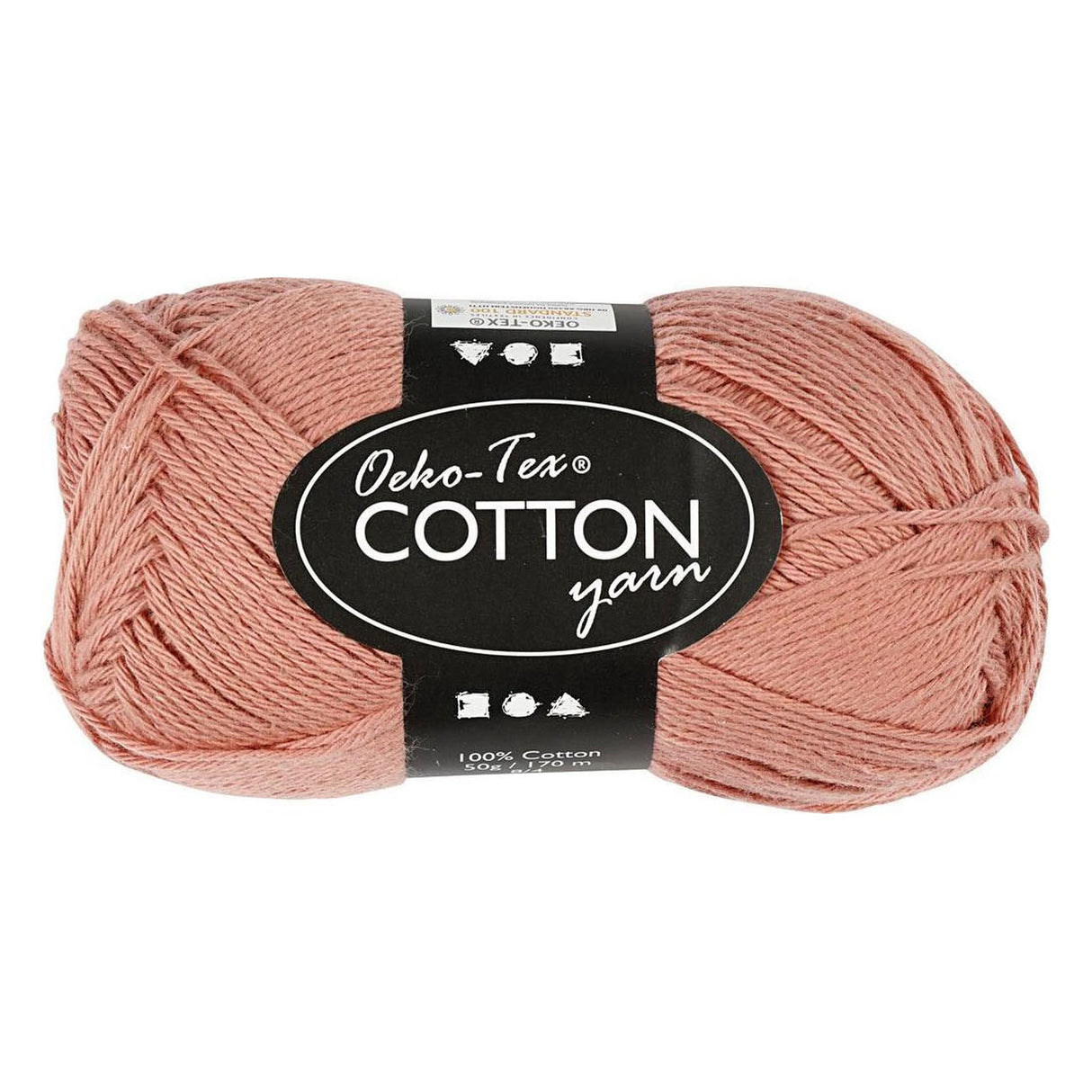 Creativ company fil de coton rose antique 50gr, 170m