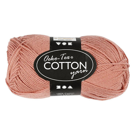 Creativ company fil de coton rose antique 50gr, 170m