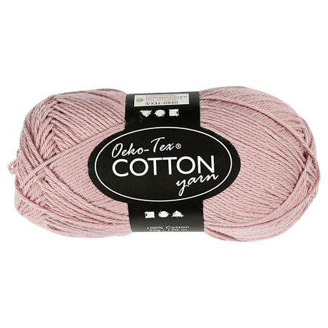 Fil de coton Creativ company, lavande, 50gr, 170m