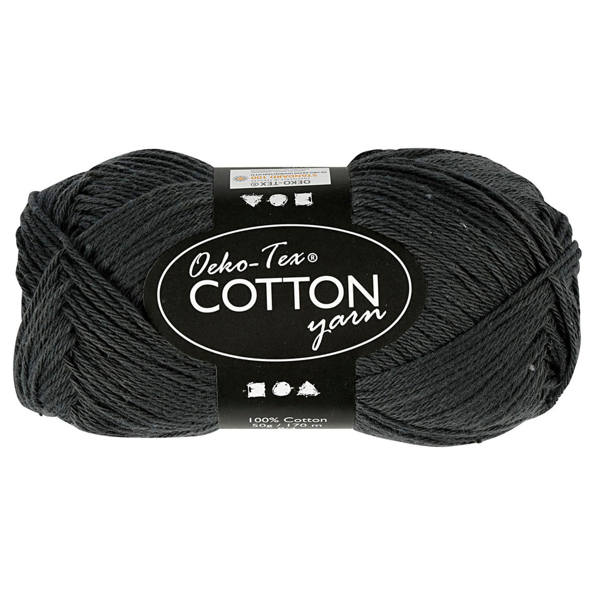 Fil de coton Creativ company, anthracite, 50gr, 170m