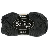 Fil de coton Creativ company, anthracite, 50gr, 170m