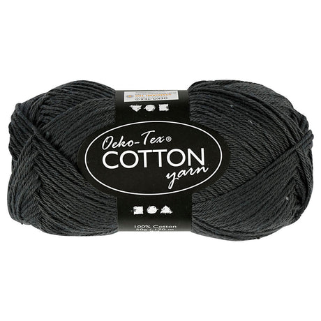 Fil de coton Creativ company, anthracite, 50gr, 170m