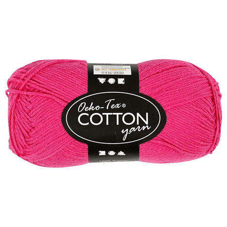 Fil de coton Creativ company, rose, 50gr, 170m